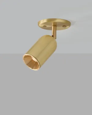 Solid Brass Spot Ceiling Light
