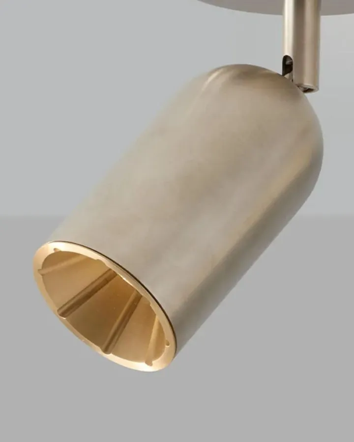 Solid Brass Spot Ceiling Light
