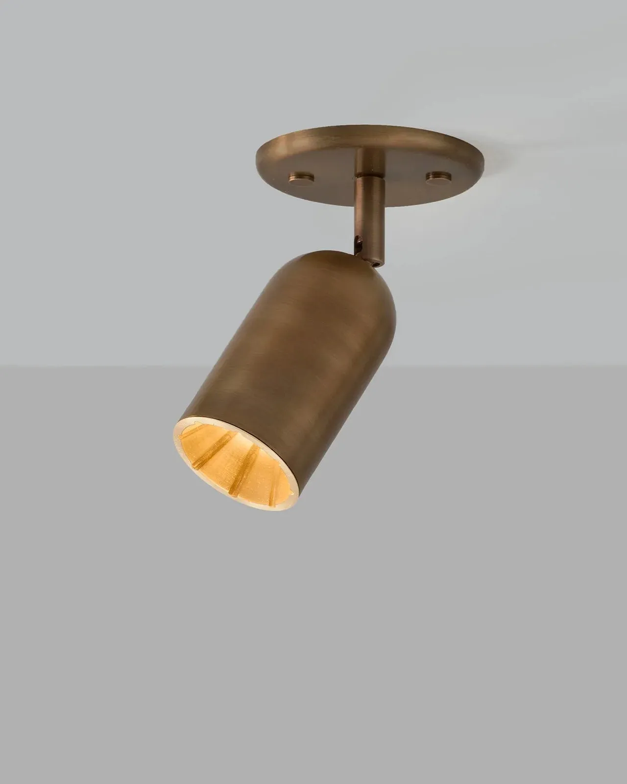 Solid Brass Spot Ceiling Light