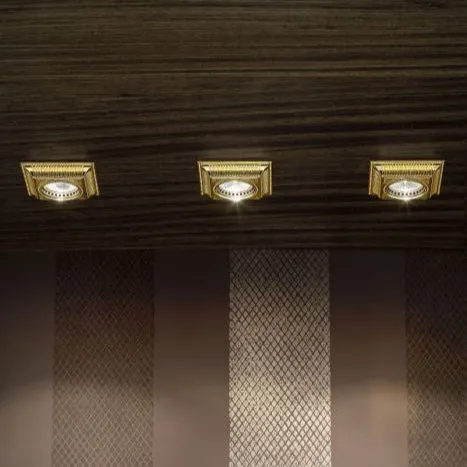 Square Brass Spot Lights in a choice of finishes