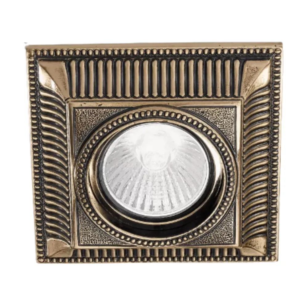 Square Brass Spot Lights in a choice of finishes