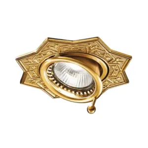 Star Shaped Solid Brass Spotlight
