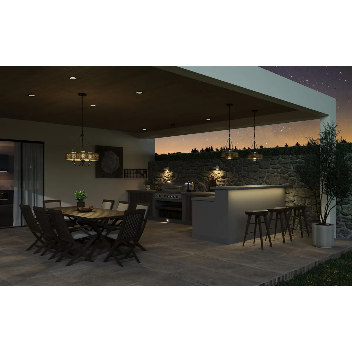 Strata Collection LED Outdoor Wall Lantern