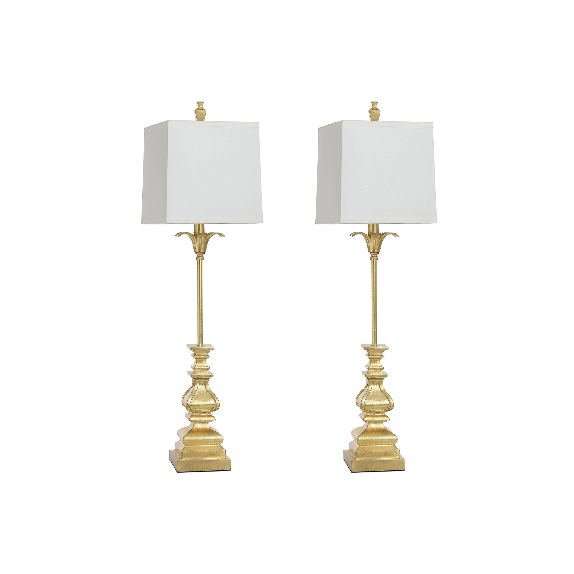 Stylecraft 33.5" Silanti 2-Pc. Lamp Set - GOLD ONE SIZE
