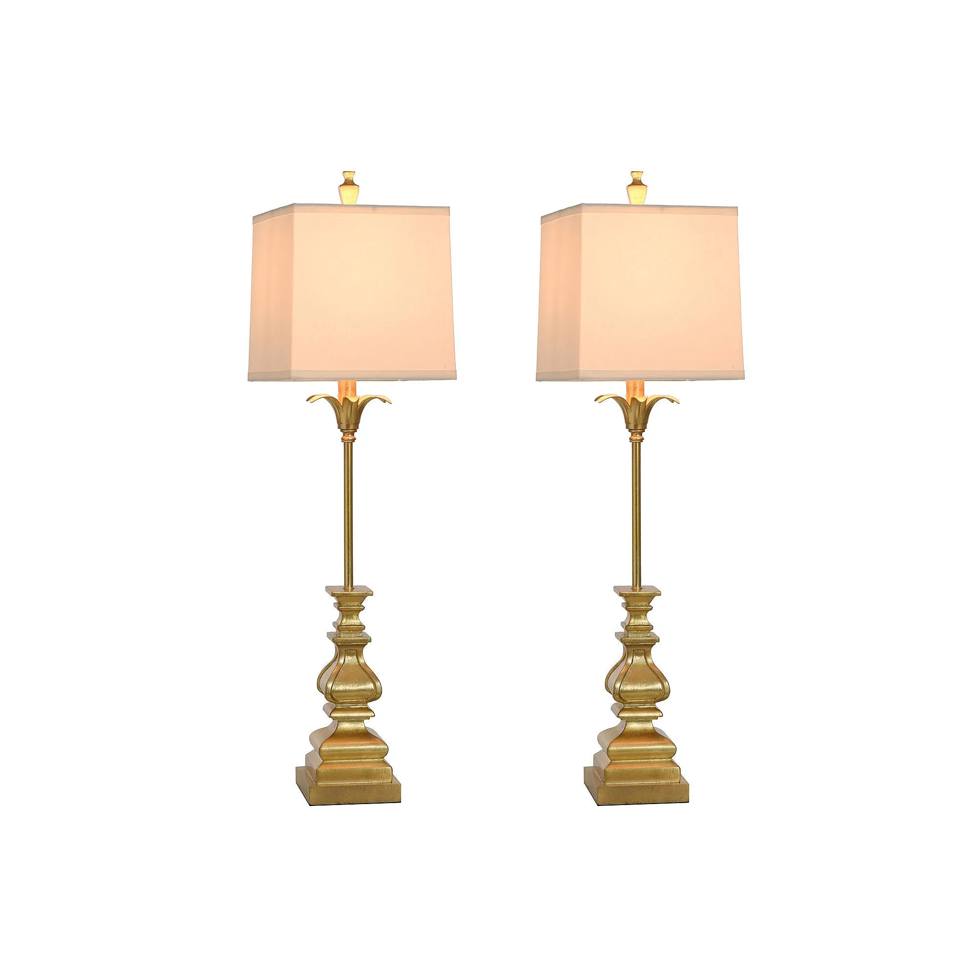 Stylecraft 33.5" Silanti 2-Pc. Lamp Set - GOLD ONE SIZE