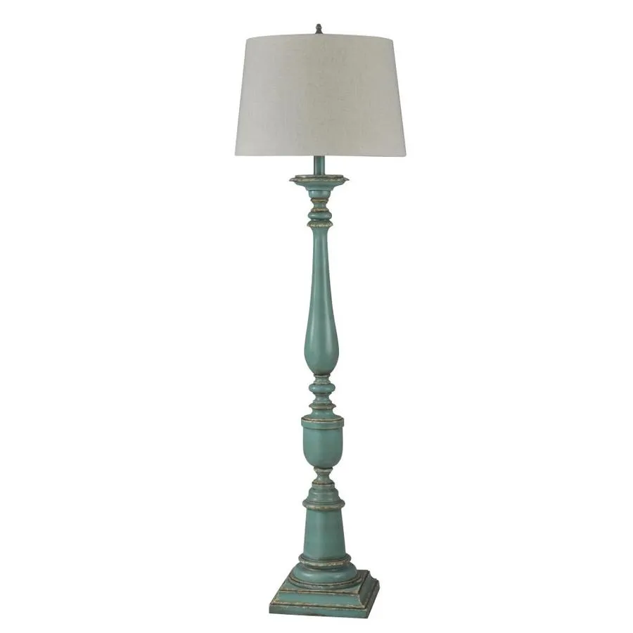 StyleCraft Home Collection L72018DS Avignon Blue Floor Lamp