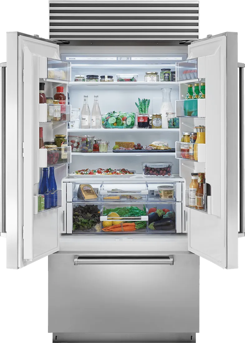 Sub-Zero BI36UFDIDSPH 36" Classic French Door Refrigerator/Freezer With Internal Dispenser