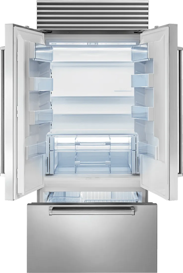 Sub-Zero BI36UFDIDSPH 36" Classic French Door Refrigerator/Freezer With Internal Dispenser