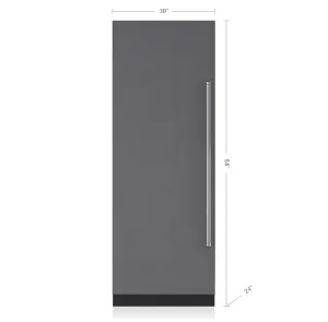 Sub-Zero IC30RIDLH 30" Designer Column Refrigerator With Internal Dispenser - Panel Ready