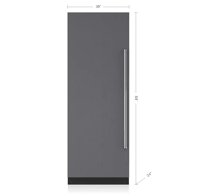 Sub-Zero IC30RIDLH 30" Designer Column Refrigerator With Internal Dispenser - Panel Ready