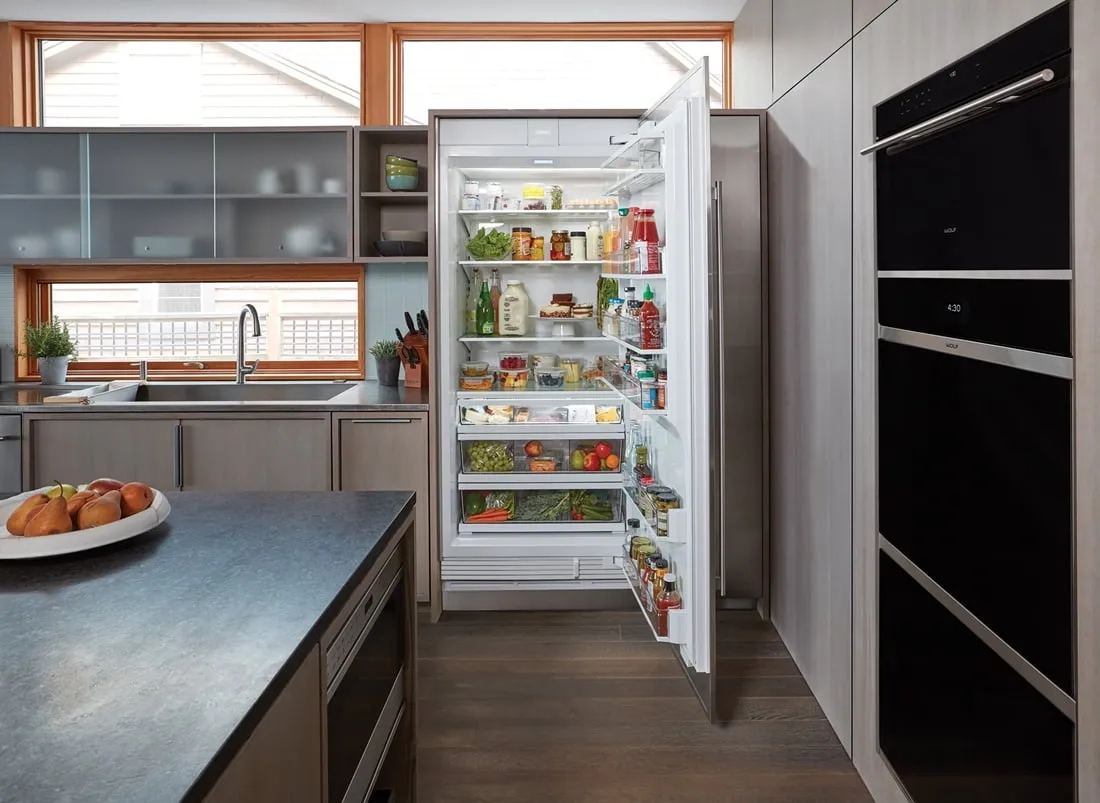 Sub-Zero IC36RLH 36" Designer Column Refrigerator - Panel Ready