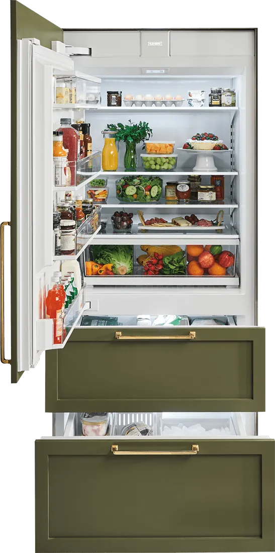 Sub-Zero IT36CIIDLH 36" Designer Over-And-Under Refrigerator/Freezer With Internal Dispenser And Ice Maker - Panel Ready