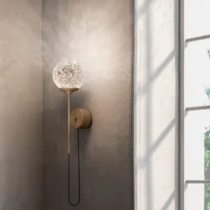 Textured Mouth-Blown Glass Wall Light