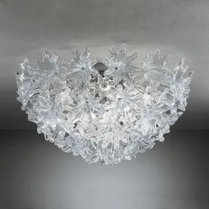 The Iconic 60 Cm Esprit Flush Ceiling Light From Venini In Murano Glass