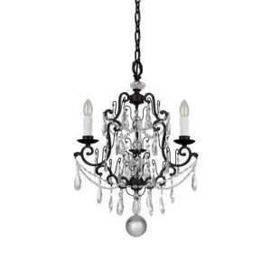 Traditional Bronze Crystal Tear Drop Pendant Chandeliers | Assorted Sizes