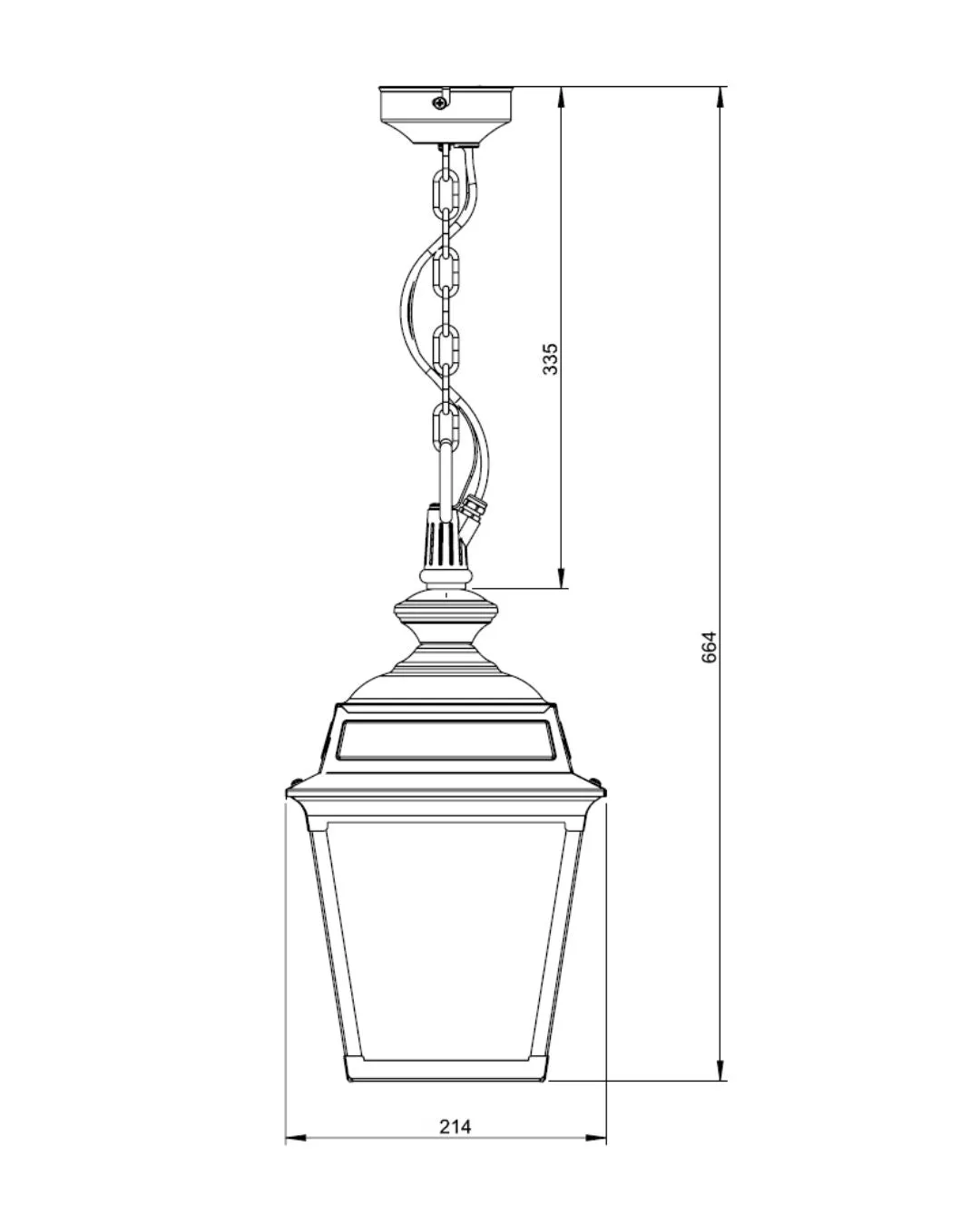 Traditional Chain Hanging Lamp