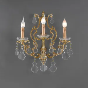 Traditional Metal 3 Arm Wall Sconce