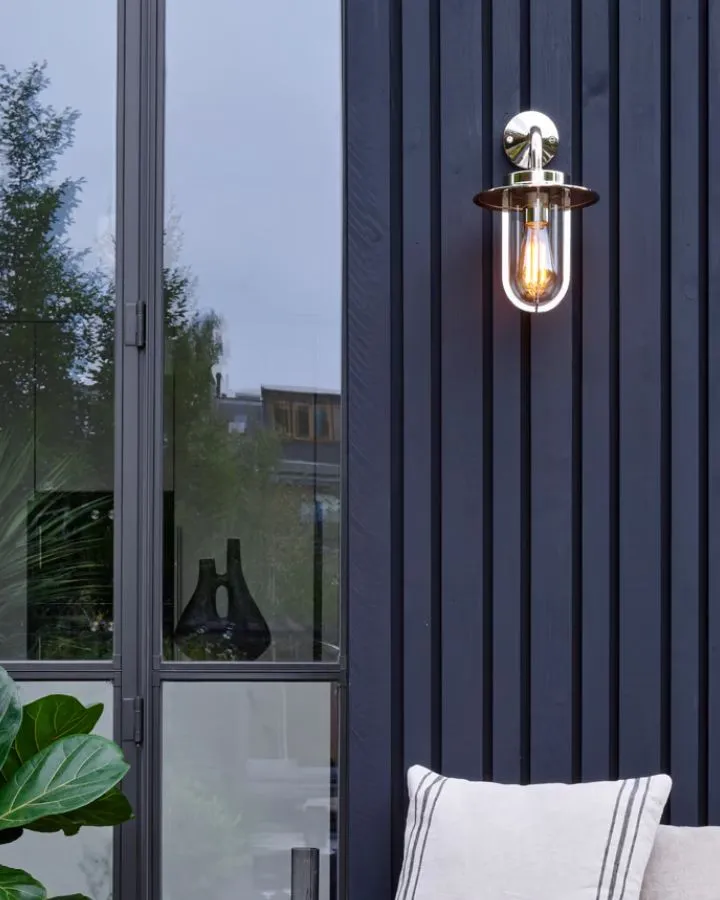 Transitional Industrial Exterior Wall Light