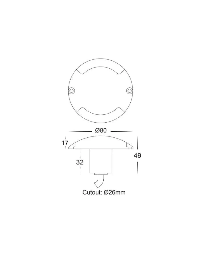 Two Way LED Deck Light | Assorted Finishes | TRIColour