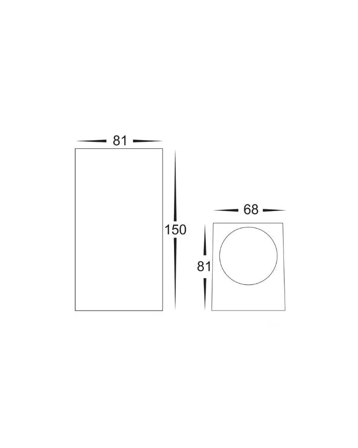 Up Down Square LED Exterior Wall Light | Assorted Finish | TRIColour