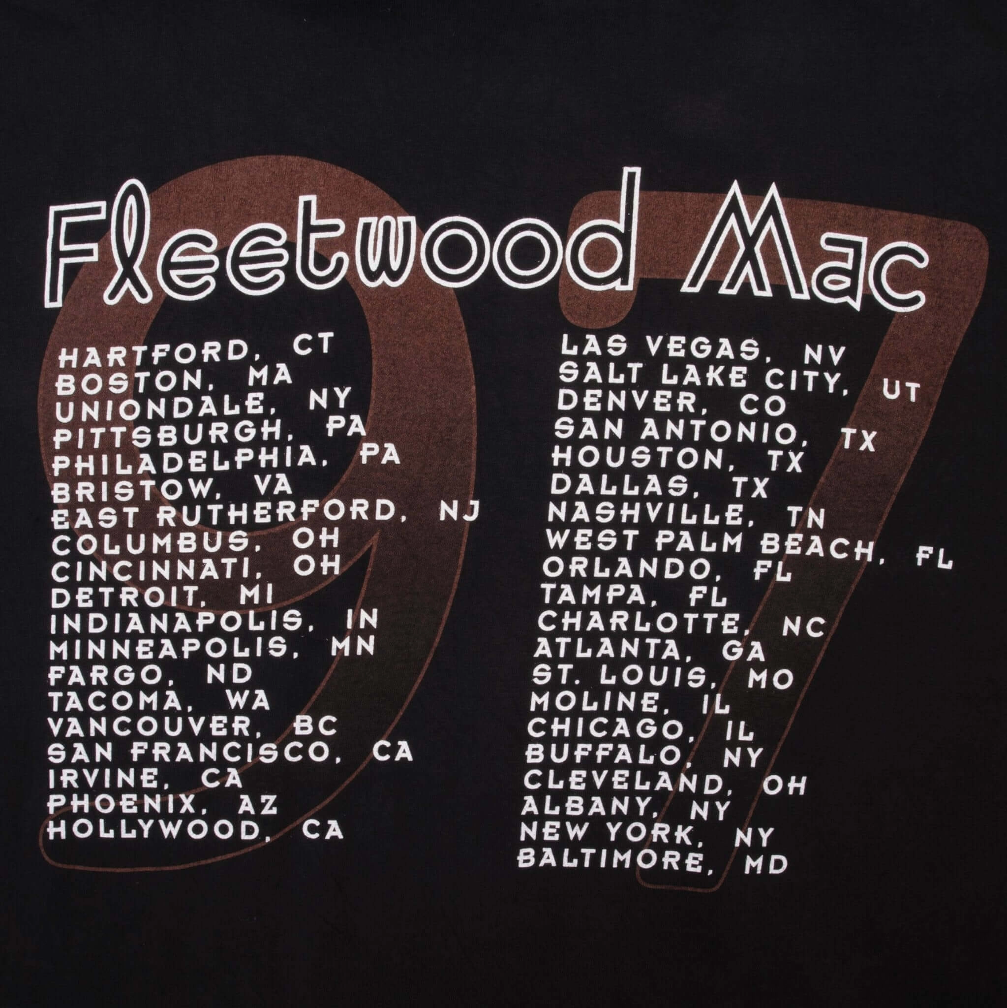 VINTAGE FLEETWOOD MAC TOUR 1997 TEE SHIRT SIZE XL