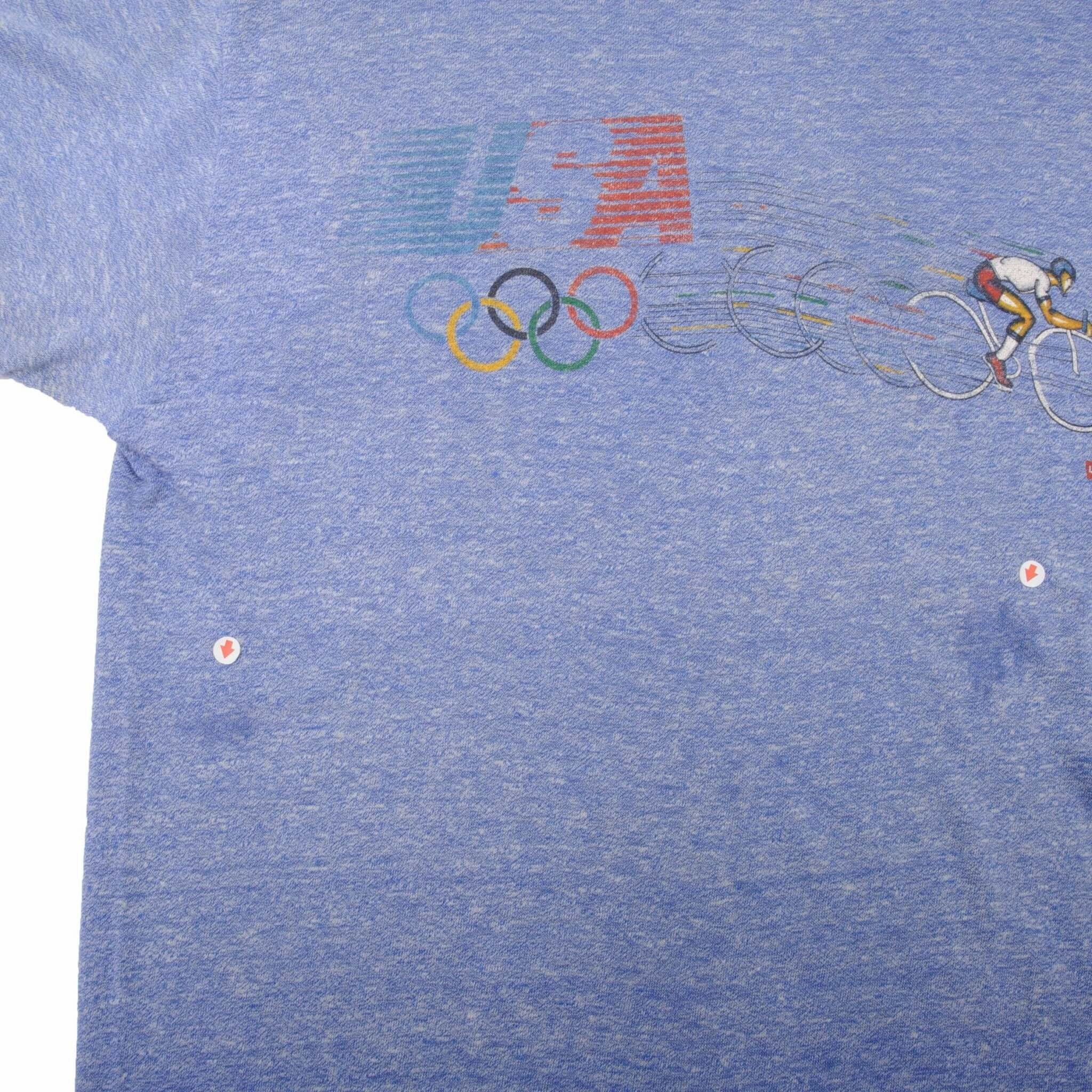 VINTAGE LEVIS 1980S OLYMPICS TEE SHIRT SIZE MEDIUM MADE IN USA