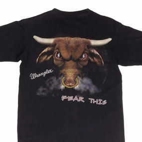 VINTAGE WRANGLER BULL RODEO 1990S TEE SHIRT SIZE MEDIUM MADE IN USA