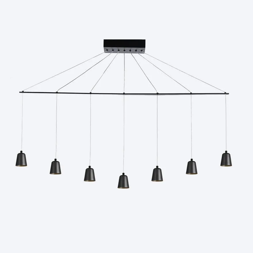 ZORO LINEAR 7 LED WITH YOSH SHADE PENDANT DIMMABLE