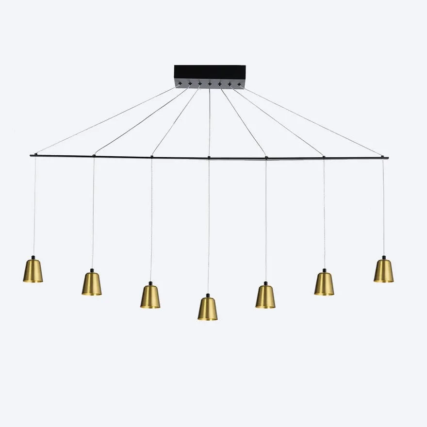 ZORO LINEAR 7 LED WITH YOSH SHADE PENDANT DIMMABLE